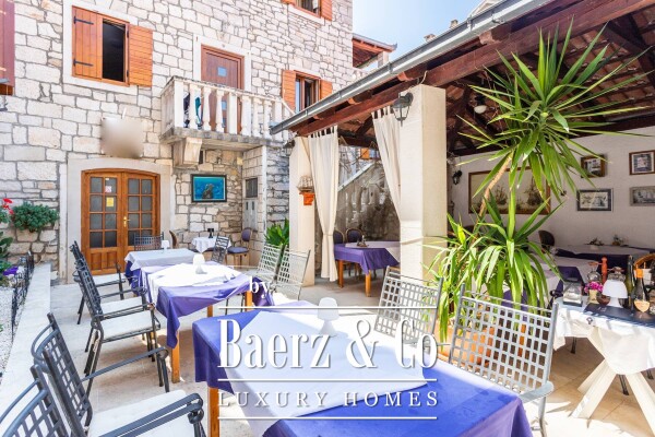 photo 1 The island of Brač, a stone house with a restaurant in a prime location