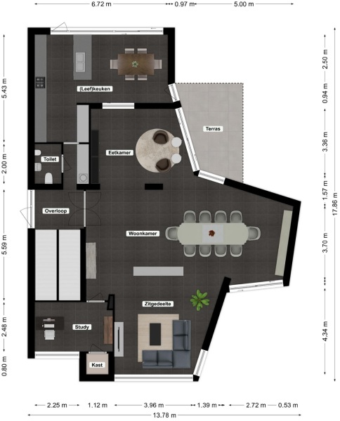 Floor Plan 2 - Parmentierstraat 25
