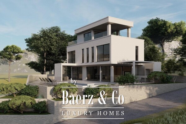 photo 2 Brač, Milna, luxury villa under construction, total NKP 280 m2