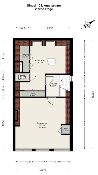 Floor Plan 15 - Singel 104 A