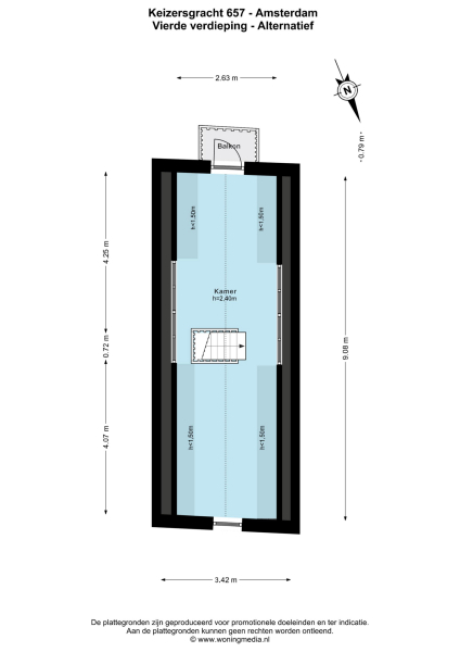 Floor Plan 12 - Keizersgracht 657
