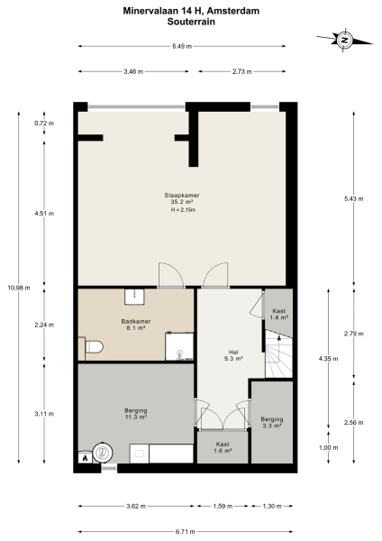 Floor Plan 3 - Minervalaan 14 H