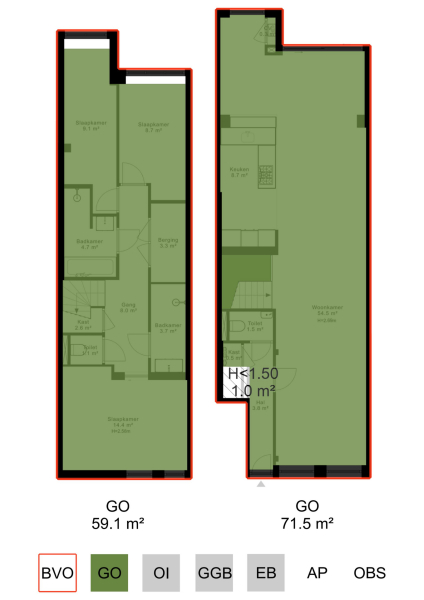 Floor Plan 7 - Rustenburgerstraat 376 H